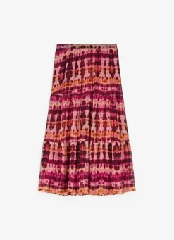 Sud Express Skirts & Shorts|Jupe Longue Imprimee Framboise Jalanque