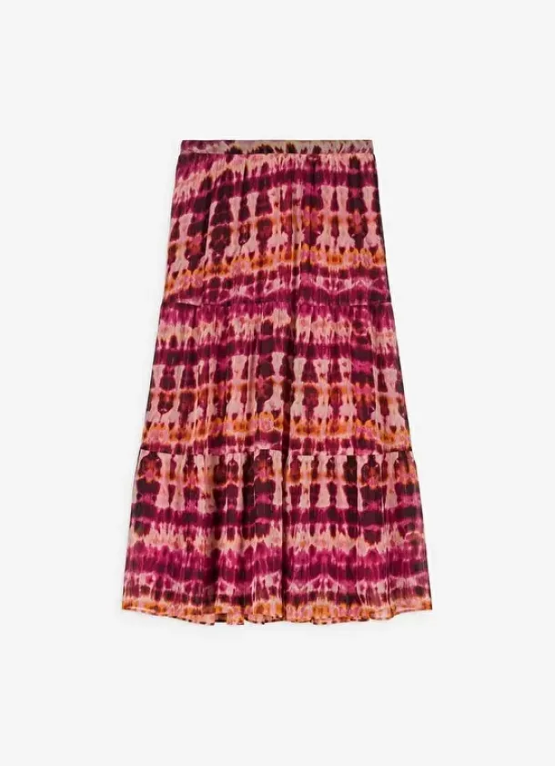 Sud Express Skirts & Shorts|Jupe Longue Imprimee Framboise Jalanque