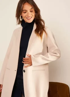Sud Express Jackets & Coats|Manteau En Laine Craie Metoile