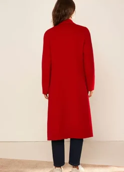 Sud Express Jackets & Coats|Manteau En Laine Framboise Metoile
