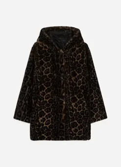 Sud Express Jackets & Coats|Manteau Fausse Fourrure Leopard Camel Mialys