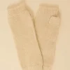 Sud Express Shoes & Accessories|Mitaines Avec Lurex Ecru Gyoza