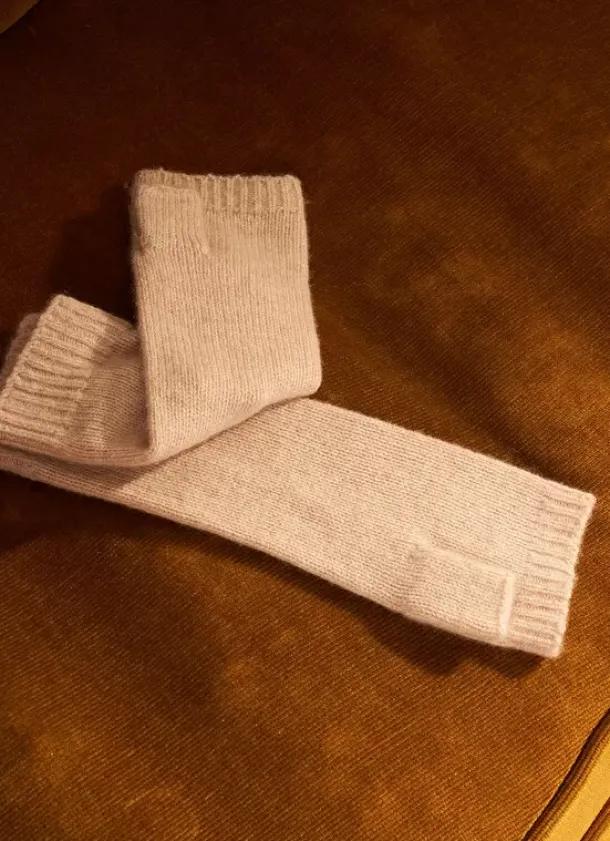 Sud Express Shoes & Accessories|Mitaines Pur Cachemire Beige Chine Garou