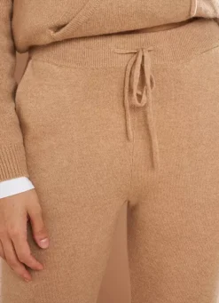 Sud Express Trousers & Jeans|Pantalon 100% Cachemire Camel Perlou
