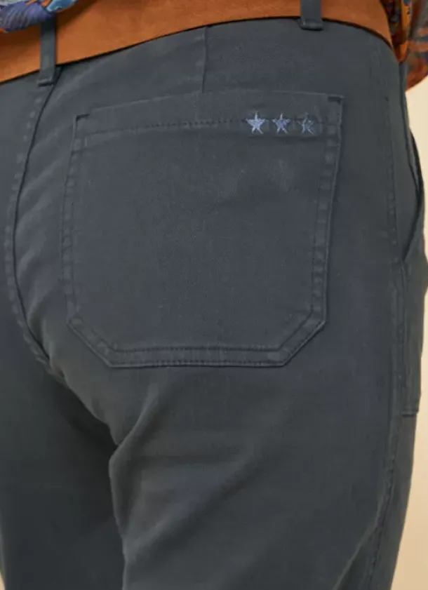 Sud Express Trousers & Jeans|Pantalon Boyfriend Indigo Peracles