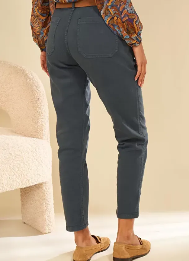 Sud Express Trousers & Jeans|Pantalon Boyfriend Indigo Peracles