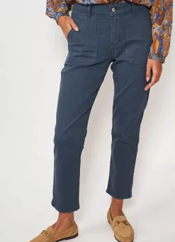 Sud Express Trousers & Jeans|Pantalon Boyfriend Indigo Peracles