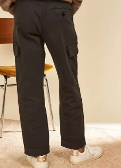 Sud Express Trousers & Jeans|Pantalon Cargo Taille Haute Plomb Pargo