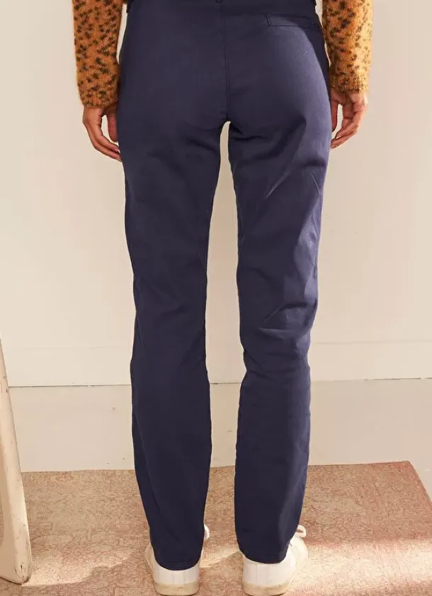 Sud Express Trousers & Jeans|Pantalon Chino Bleu Pirma