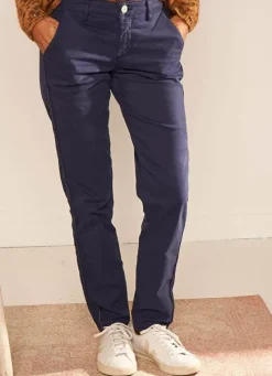 Sud Express Trousers & Jeans|Pantalon Chino Bleu Pirma