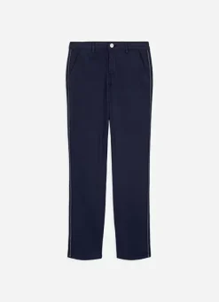 Sud Express Trousers & Jeans|Pantalon Chino Bleu Pirma
