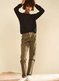 Sud Express Trousers & Jeans|Pantalon Chino Kaki Pirma