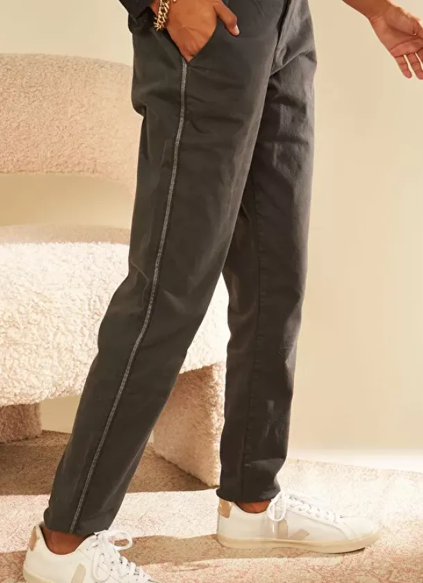 Sud Express Trousers & Jeans|Pantalon Chino Plomb Pirma