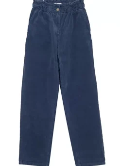 Sud Express Trousers & Jeans|Pantalon En Velours Cotele, Coupe Carotte Indigo Parah