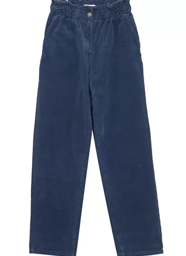 Sud Express Trousers & Jeans|Pantalon En Velours Cotele, Coupe Carotte Indigo Parah