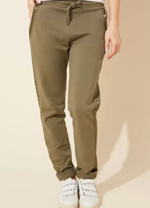 Sud Express Trousers & Jeans|Pantalon Jogging Kaki Poerava