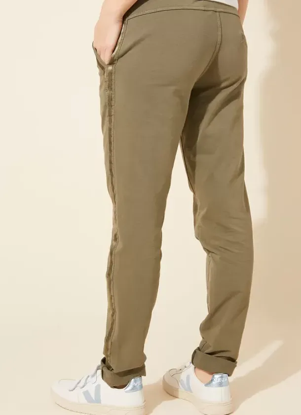 Sud Express Trousers & Jeans|Pantalon Jogging Kaki Poerava