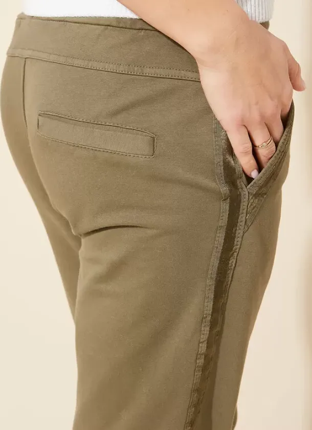 Sud Express Trousers & Jeans|Pantalon Jogging Kaki Poerava