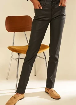 Sud Express Trousers & Jeans|Pantalon Slim Cinq Poches Noir Puppi