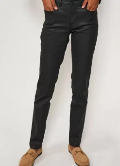 Sud Express Trousers & Jeans|Pantalon Slim Cinq Poches Noir Puppi