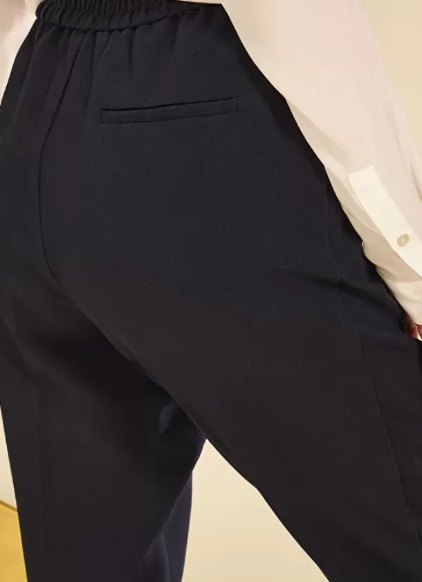 Sud Express Trousers & Jeans|Pantalon Tailleur Marine Pastelle