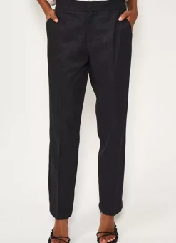 Sud Express Trousers & Jeans|Pantalon Tailleur Noir Pao