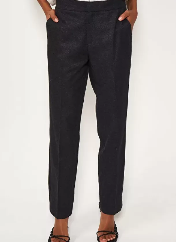Sud Express Trousers & Jeans|Pantalon Tailleur Noir Pao