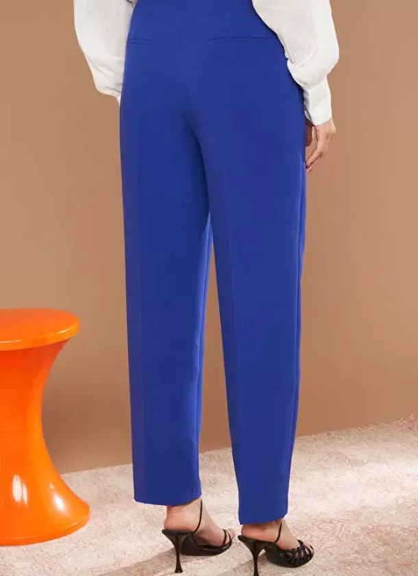 Sud Express Trousers & Jeans|Pantalon Tailleur Taille Haute Neon Pasalta