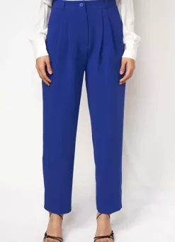Sud Express Trousers & Jeans|Pantalon Tailleur Taille Haute Neon Pasalta
