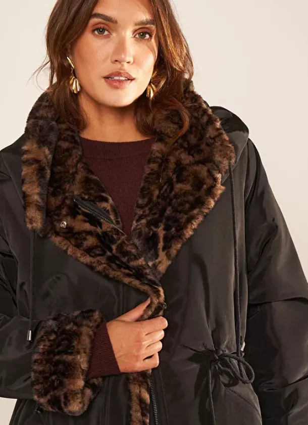 Sud Express Jackets & Coats|Parka Bi Matiere Reversible Noir Madison