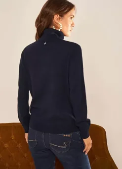 Sud Express Jumpers & Cardigans|Pull 100% Cachemire Marine Missy