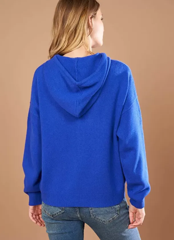 Sud Express Jumpers & Cardigans|Pull A Capuche En Cachemire Epais Neon Mabebe