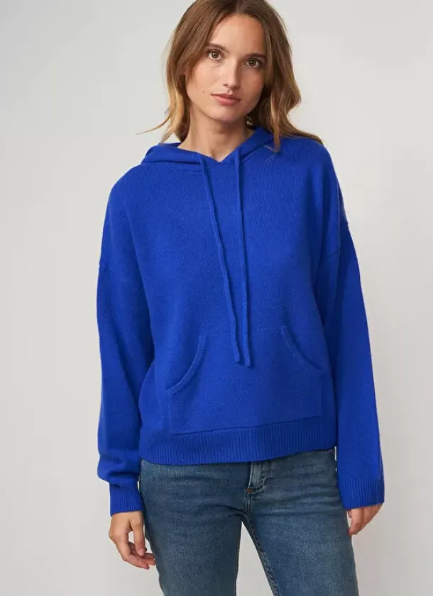 Sud Express Jumpers & Cardigans|Pull A Capuche En Cachemire Epais Neon Mabebe