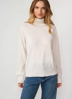 Sud Express Jumpers & Cardigans|Pull A Col Montant Milk Missy