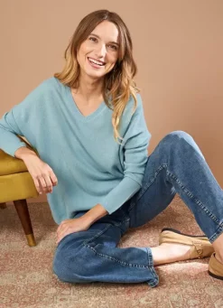 Sud Express Jumpers & Cardigans|Pull Au Volume Oversize Et A Manches Longues Pres Du Corps Orage Monjoe