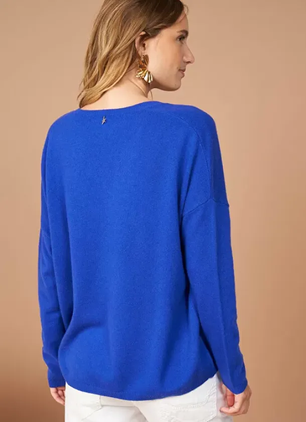 Sud Express Jumpers & Cardigans|Pull Au Volume Oversize Et A Manches Longues Pres Du Corps Neon Monjoe