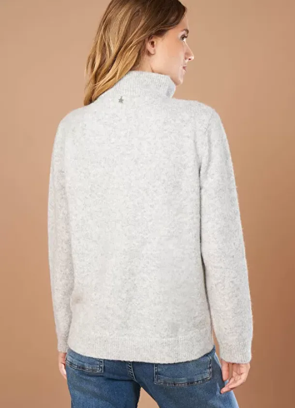 Sud Express Jumpers & Cardigans|Pull Col Camionneur Avec Zip Perle Chine Marion