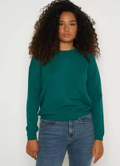 Sud Express Jumpers & Cardigans|Pull Col Rond A Maille Douce Bouteille Melaniae