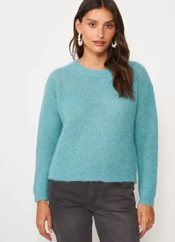 Sud Express Jumpers & Cardigans|Pull Col Rond Mint Moncoeuro