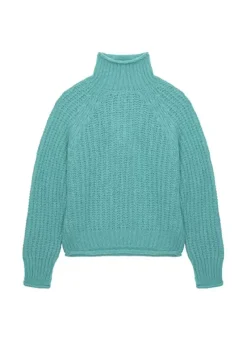 Sud Express Jumpers & Cardigans|Pull Col Roule Mint Mizabak