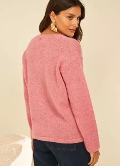 Sud Express Jumpers & Cardigans|Pull Col V En Mohair Malabar Mannakayx