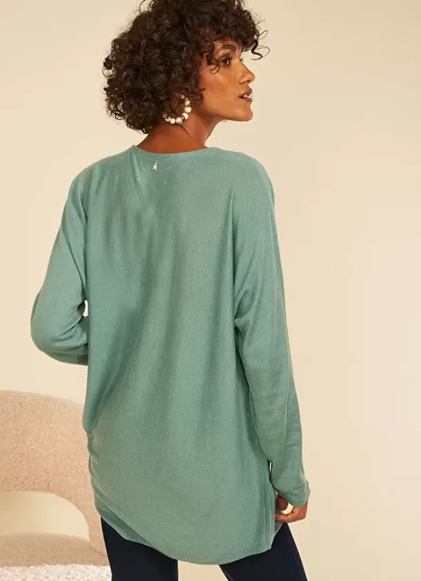Sud Express Jumpers & Cardigans|Pull Col V Sans Emmanchures Amande Maboutou