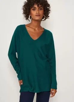 Sud Express Jumpers & Cardigans|Pull Col V Sans Emmanchures Bouteille Maboutou