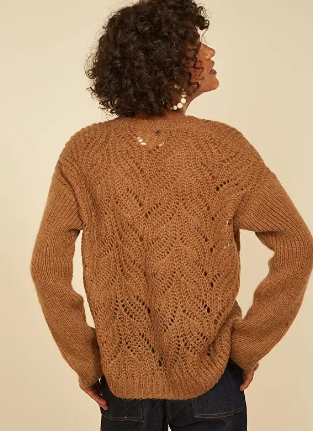 Sud Express Jumpers & Cardigans|Pull Col V Vison Margot