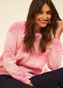 Sud Express Jumpers & Cardigans|Pull Degrade Rose Rose Massimo