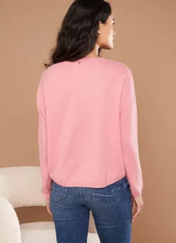 Sud Express Jumpers & Cardigans|Pull Pur Cachemire Blush Monna