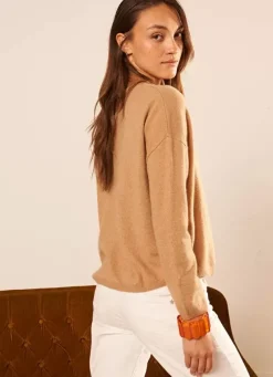 Sud Express Jumpers & Cardigans|Pull Pur Cachemire Camel Monna