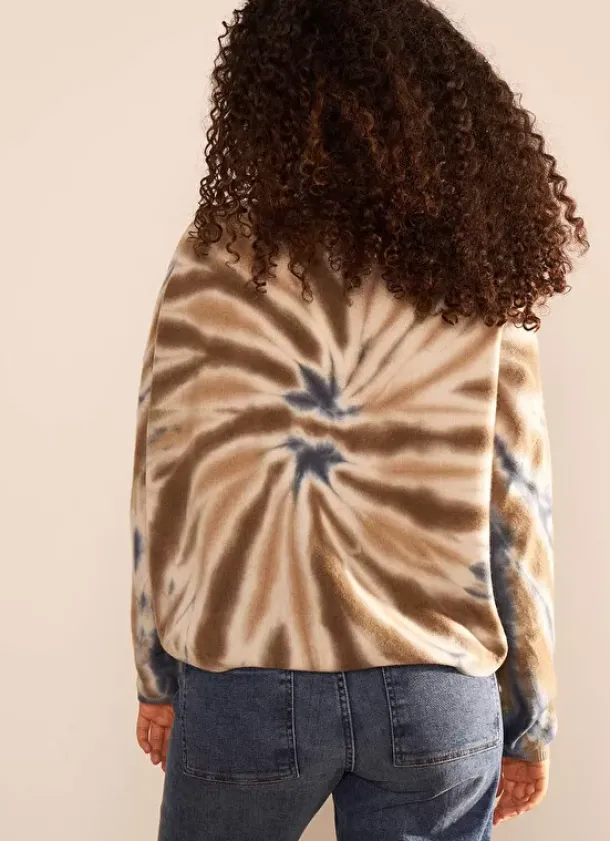 Sud Express Jumpers & Cardigans|Pull Tie&Dye 100% Cachemire Kaki Marcopi