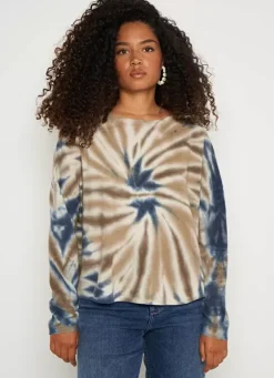 Sud Express Jumpers & Cardigans|Pull Tie&Dye 100% Cachemire Kaki Marcopi