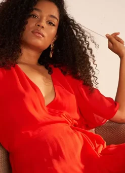 Sud Express Dresses & Overall|Robe Courte Elegante Rouge Rachibi